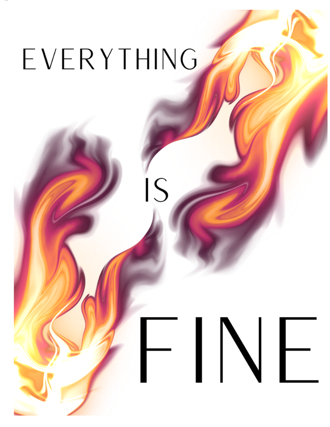 Funny Everything Is Fine card from XOXO Greetings